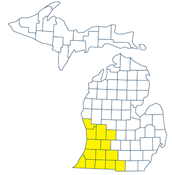 Southwest Michigan County Map